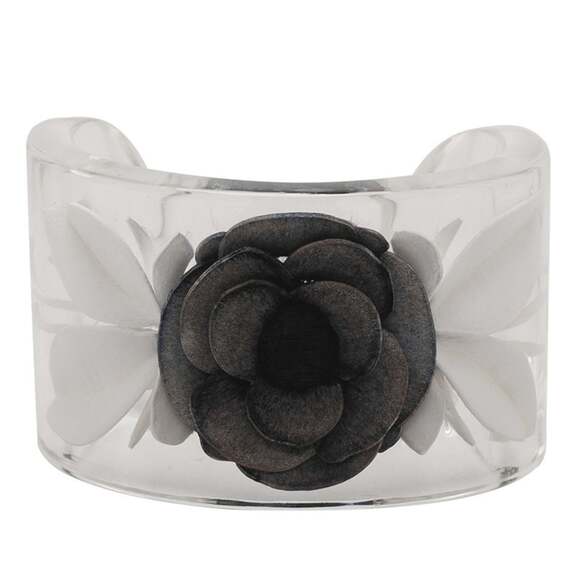 CHANEL Authentic Black Bracelet